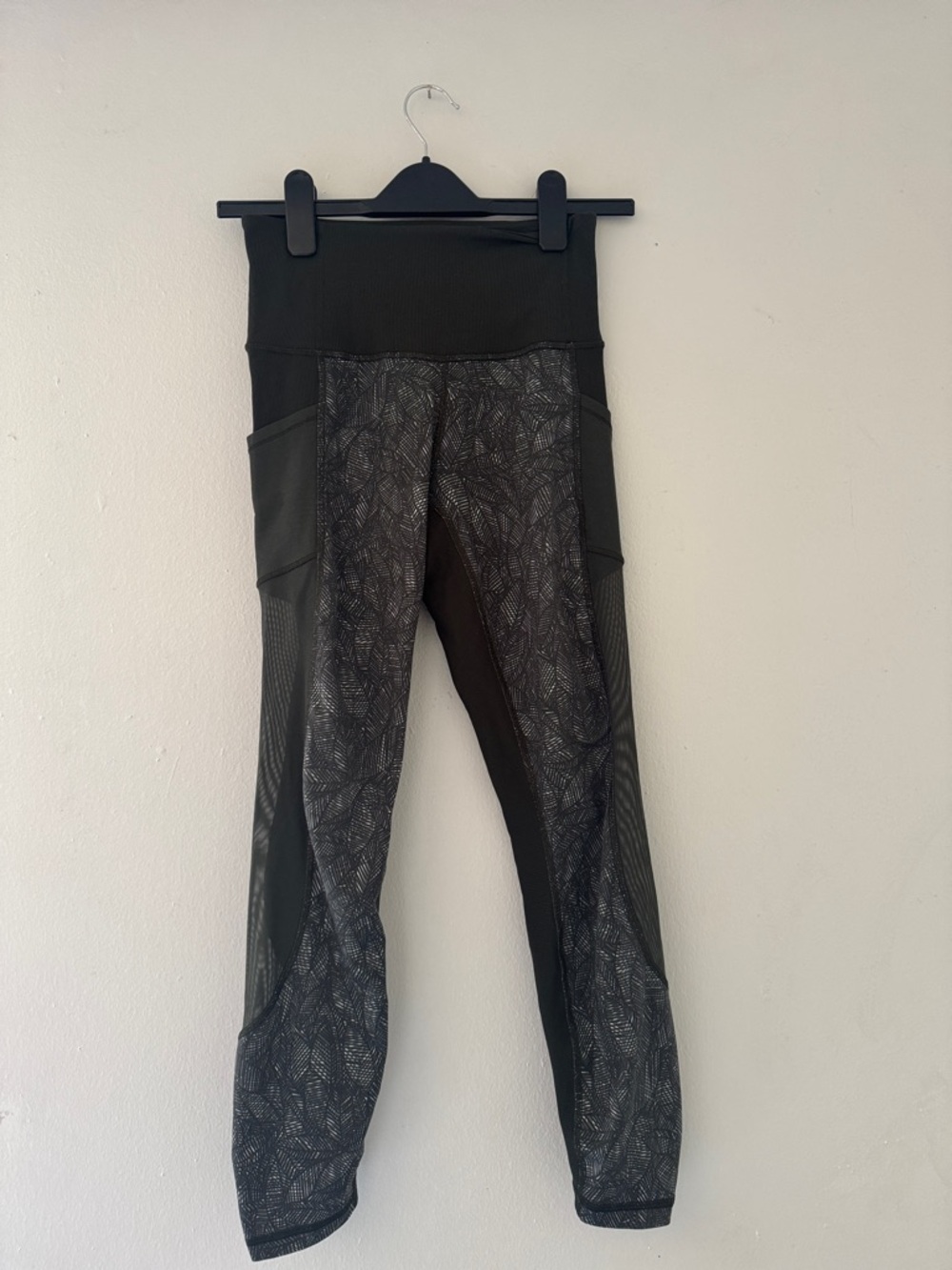 lululemon athletica Black Patterned High-Rise Leggings